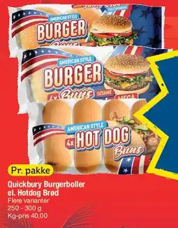Fakta Tyskland Quickbury Burgerboller / Hotdog brød tilbud
