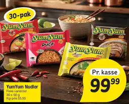 Fakta Tyskland YumYum Nudler 30-pak tilbud