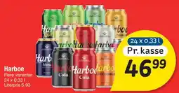 Fakta Tyskland Harboe (24 x 0,33 l) tilbud