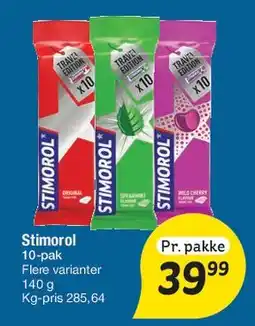Fakta Tyskland Stimorol 10-pak tilbud