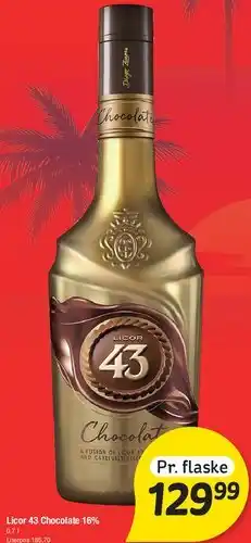 Fakta Tyskland Licor 43 Chocolate tilbud