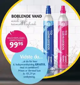 Kop & Kande Sodastream kulsyreflaske / bytteflaske tilbud