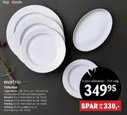 Kop & Kande Tallerkener (4 ens tallerkner) tilbud