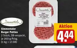 REWE DE Simmentaler Burger Patties tilbud