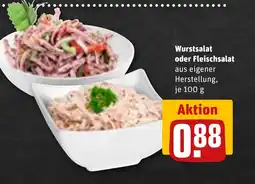 REWE DE Wurstsalat oder Fleischsalat tilbud