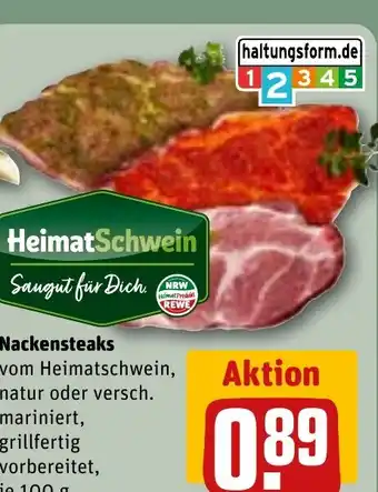 REWE DE Nackensteaks tilbud