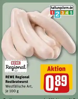 REWE DE REWE Regional Rostbratwurst tilbud