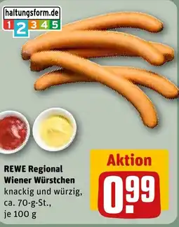 REWE DE REWE Regional Wiener Würstchen tilbud