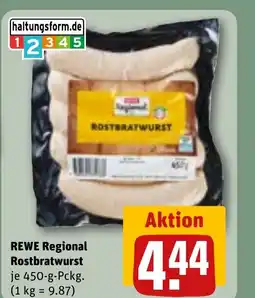 REWE DE REWE Regional Rostbratwurst tilbud