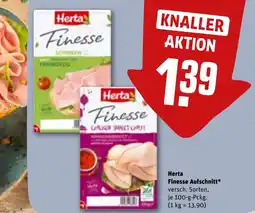 REWE DE Herta Finesse Aufschnitt tilbud