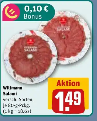 REWE DE Wiltmann Salami tilbud
