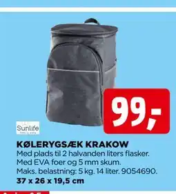 jem & fix KØLERYGSÆK KRAKOW tilbud