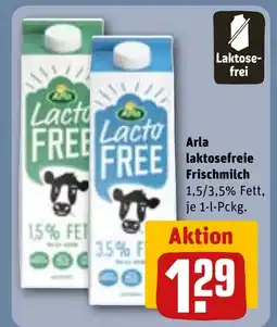 REWE DE Arla laktosefreie Frischmilch tilbud