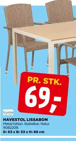 jem & fix HAVESTOL LISSABON tilbud