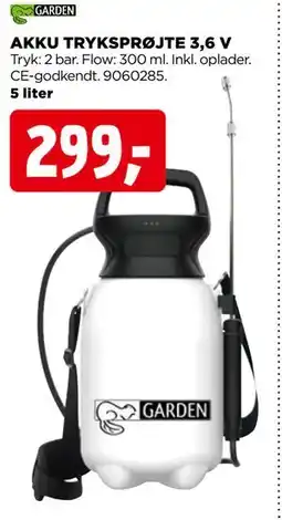 jem & fix AKKU TRYKSPRØJTE 3,6 V tilbud