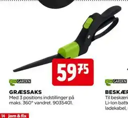 jem & fix GRÆSSAKS tilbud