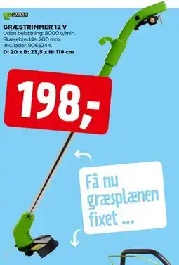 jem & fix GRÆSTRIMMER 12 V tilbud