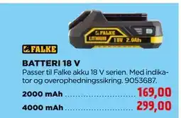 jem & fix BATTERI 18 V tilbud