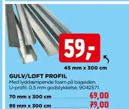 jem & fix GULV/LOFT PROFIL tilbud