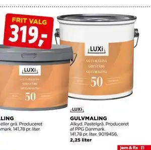jem & fix GULVMALING tilbud