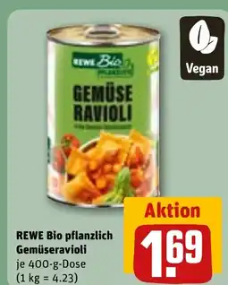 REWE DE REWE Bio pflanzlich Gemüseravioli tilbud