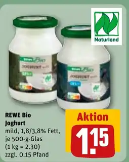 REWE DE REWE Bio Joghurt tilbud