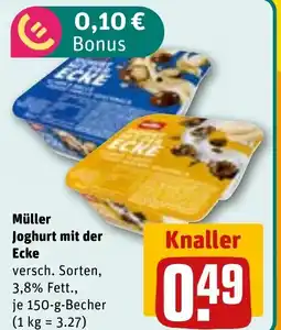 REWE DE Müller Joghurt mit der Ecke tilbud