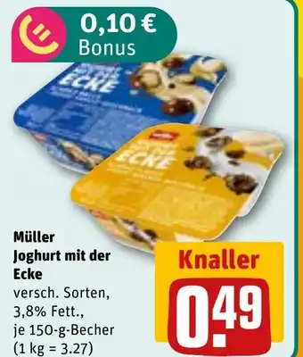 REWE DE Müller Joghurt mit der Ecke tilbud