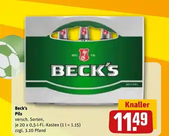 REWE DE Beck's Pils tilbud