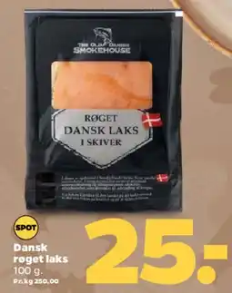 Netto Dansk røget laks i skiver tilbud
