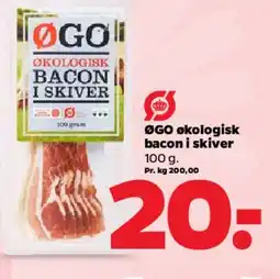 Netto Økologisk bacon i skiver tilbud