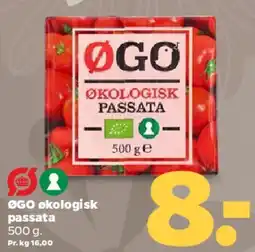 Netto ØGO økologisk passata tilbud