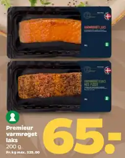 Netto Premier varmrøget laks tilbud