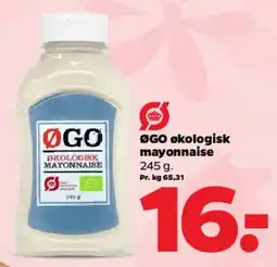 Netto ØGO økologisk mayonnaise tilbud