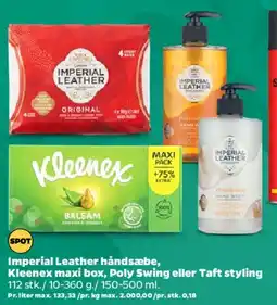 Netto Imperial Leather, Kleenex, Poly Swing eller Taft styling tilbud