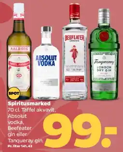 Netto Spiritusmarked – Absolut, Beefeater, Tanqueray (70 cl) tilbud