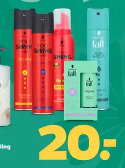 Netto Taft and assorted hair styling products tilbud