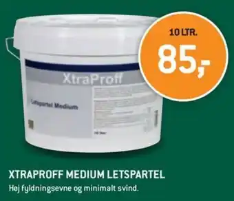 XL-BYG Xtraproff Medium Letspartel Hoj Fyldningsevne og Minimalt Svind.10 Ltr tilbud