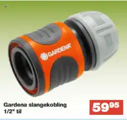 Bauhaus Gardena slangekobling 1/2" til tilbud