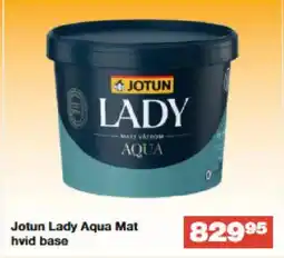 Bauhaus Jotun Lady Aqua Mat hvid base tilbud