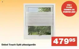 Bauhaus Debel Touch Split plisségardin tilbud