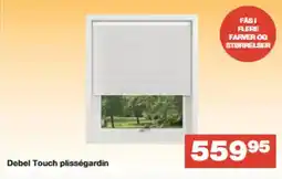 Bauhaus Debel Touch plisségardin tilbud