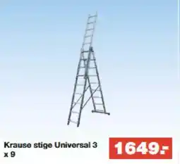 Bauhaus Krause stige Universal 3 x 9 tilbud