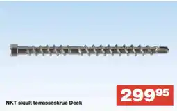 Bauhaus NKT skjult terrasseskrue Deck tilbud