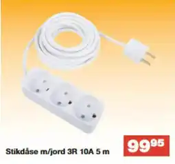 Bauhaus Stikdåse m/jord 3R 10A 5 m tilbud