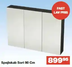 Bauhaus Spejlskab Sort 90 Cm tilbud