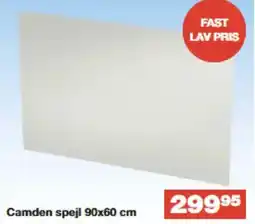 Bauhaus Camden spejl 90x60 cm tilbud