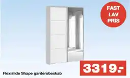 Bauhaus Flexislide Shape garderobeskab tilbud