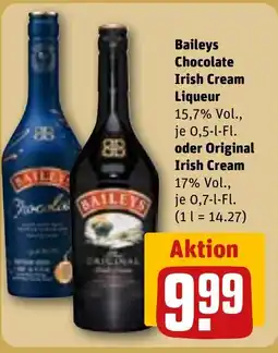 REWE DE Baileys Chocolate Irish Cream Liqueur oder Original Irish Cream tilbud
