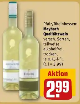 REWE DE Pfalz/Rheinhessen: Maybach Qualitätswein tilbud